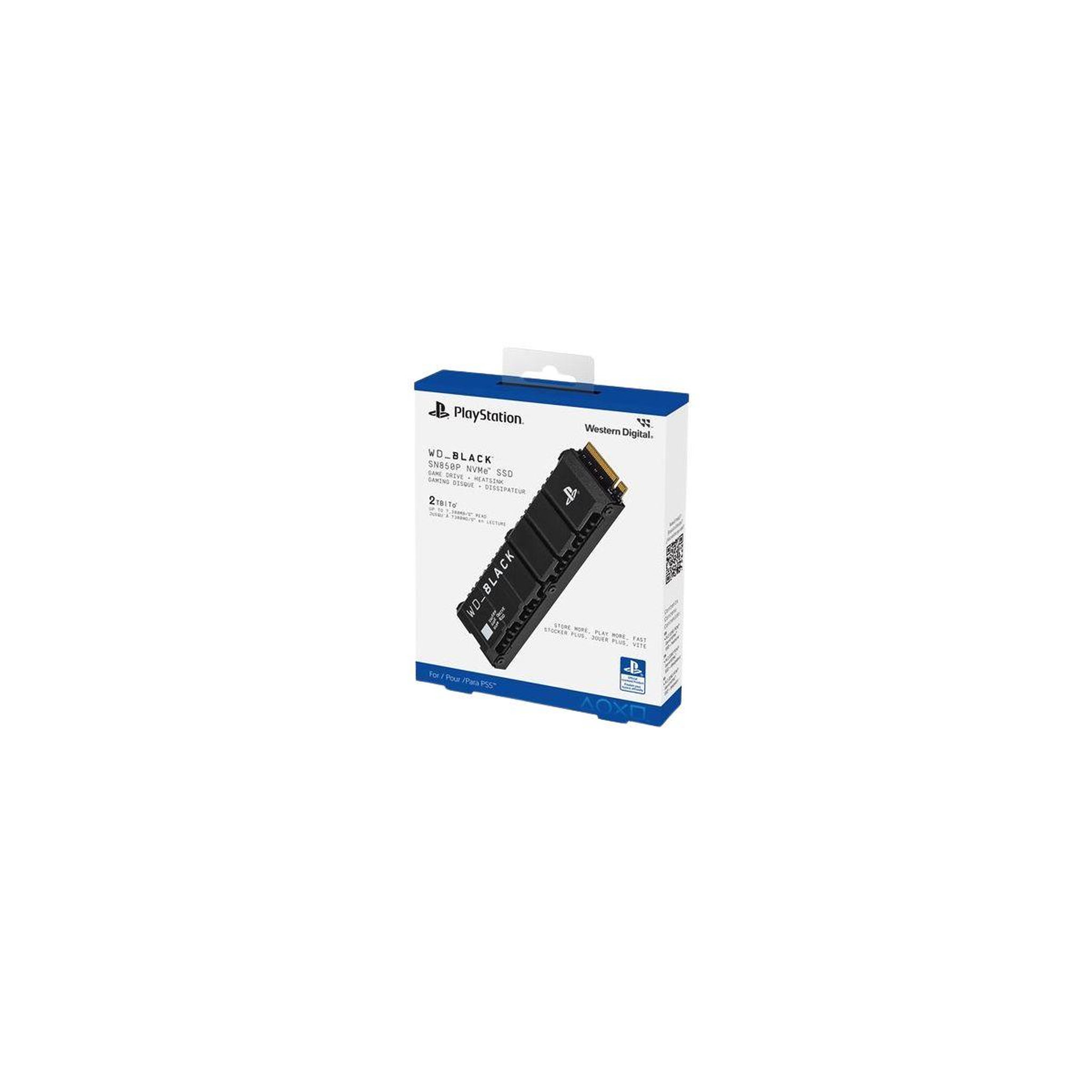 Western Digital Disque dur SSD externe BLACK SSD SN850P 2TB PS5