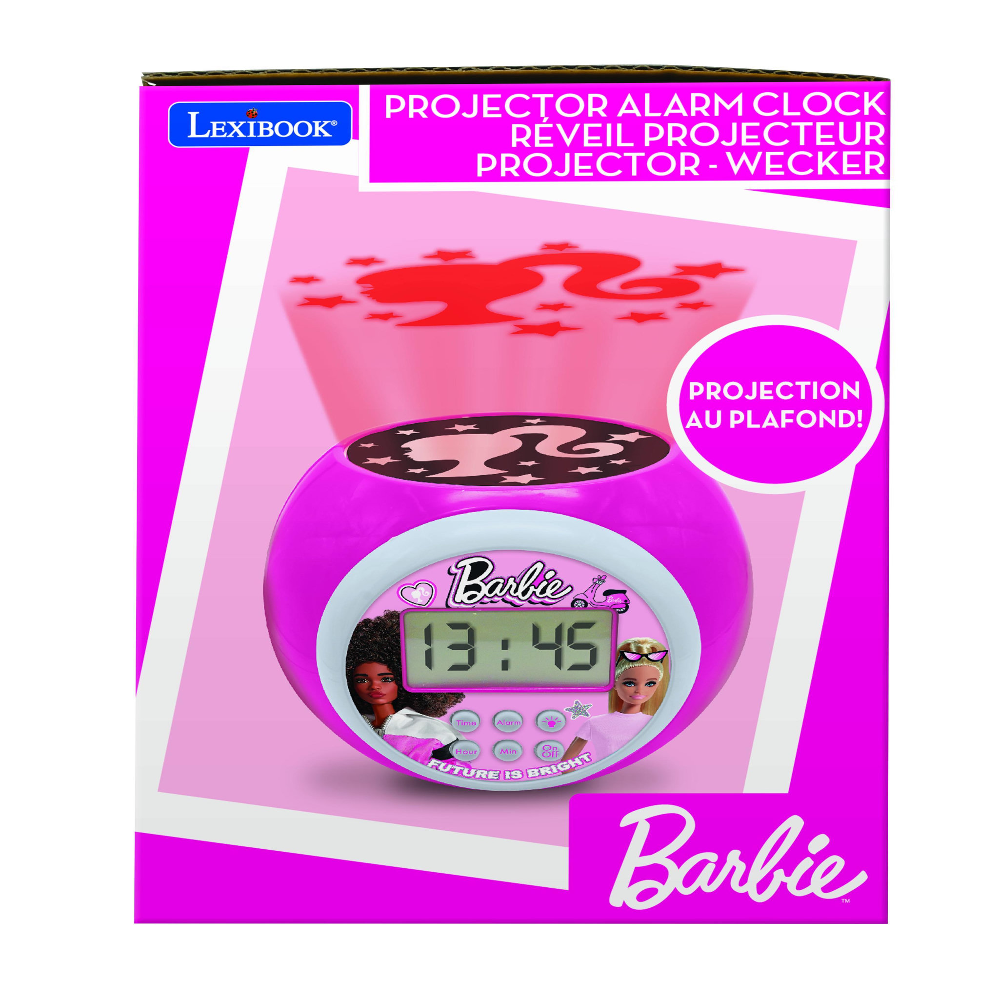Voir la diapositive 5 : Lexibook Réveil Projecteur Barbie