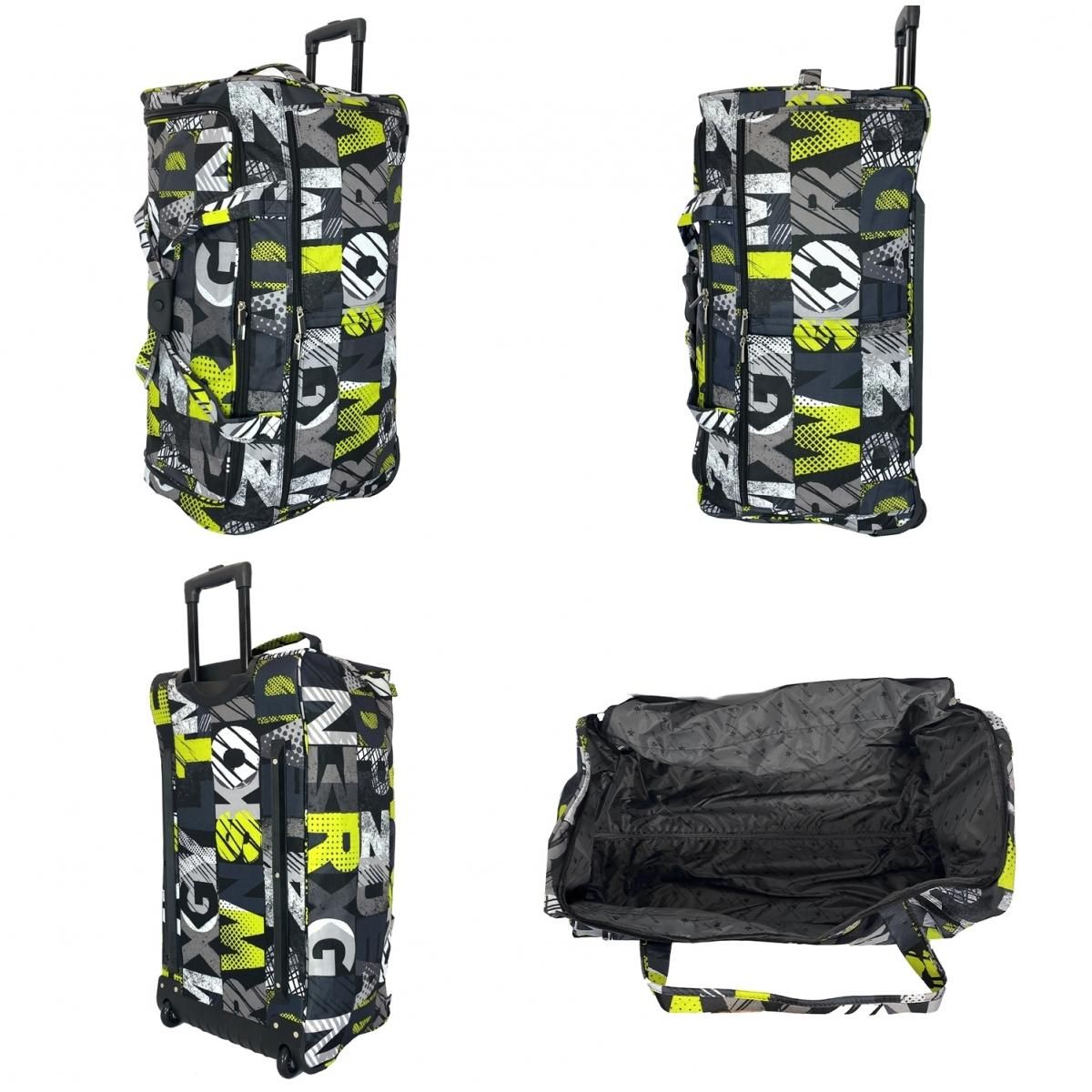 David Jones Sac de voyage avec roulettes 120L grand volume 76cm