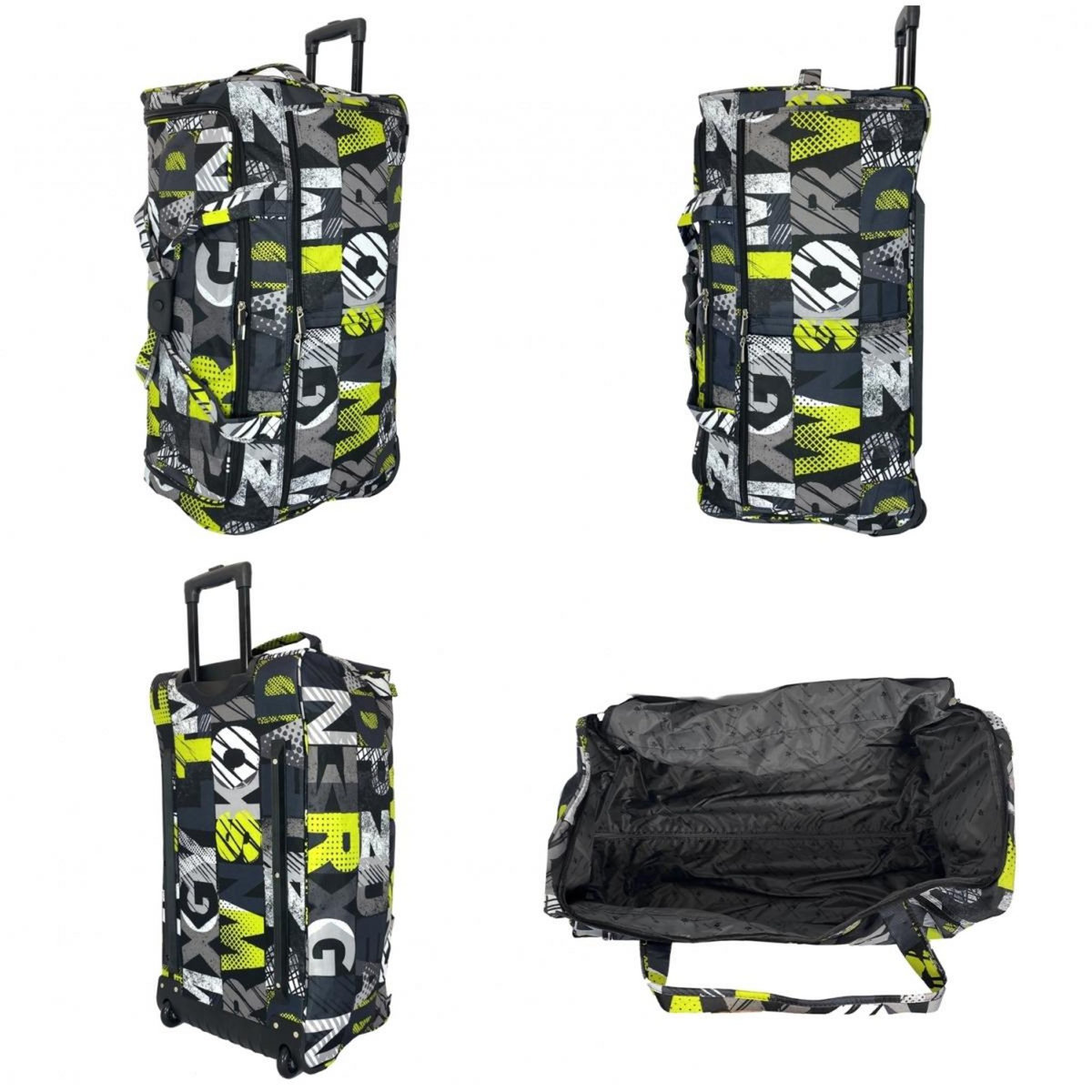 David Jones Sac de voyage avec roulettes 120L grand volume 76cm