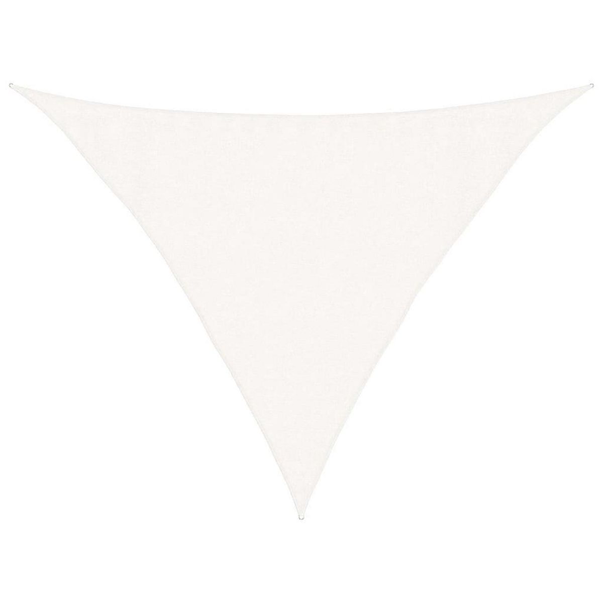 VIDAXL Voile d'ombrage 160 g/m^2 Blanc 3,5x3,5x4,9 m PEHD