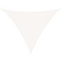 Voir la diapositive 2 : VIDAXL Voile d'ombrage 160 g/m^2 Blanc 3,5x3,5x4,9 m PEHD
