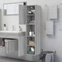 Voir la diapositive 4 : VIDAXL Armoire de bain Sonoma gris 30x30x130 cm Bois d ingénierie