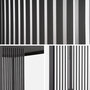 Voir la diapositive 3 : SWEEEK Lot de 3 persiennes verticales anthracite 130cm pour pergola bioclimatique aluminium 4x3m Triomphe