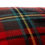 Voir la diapositive 3 : ATMOSPHERA Coussin Tartan en Flanelle  Brody  40x40cm Rouge
