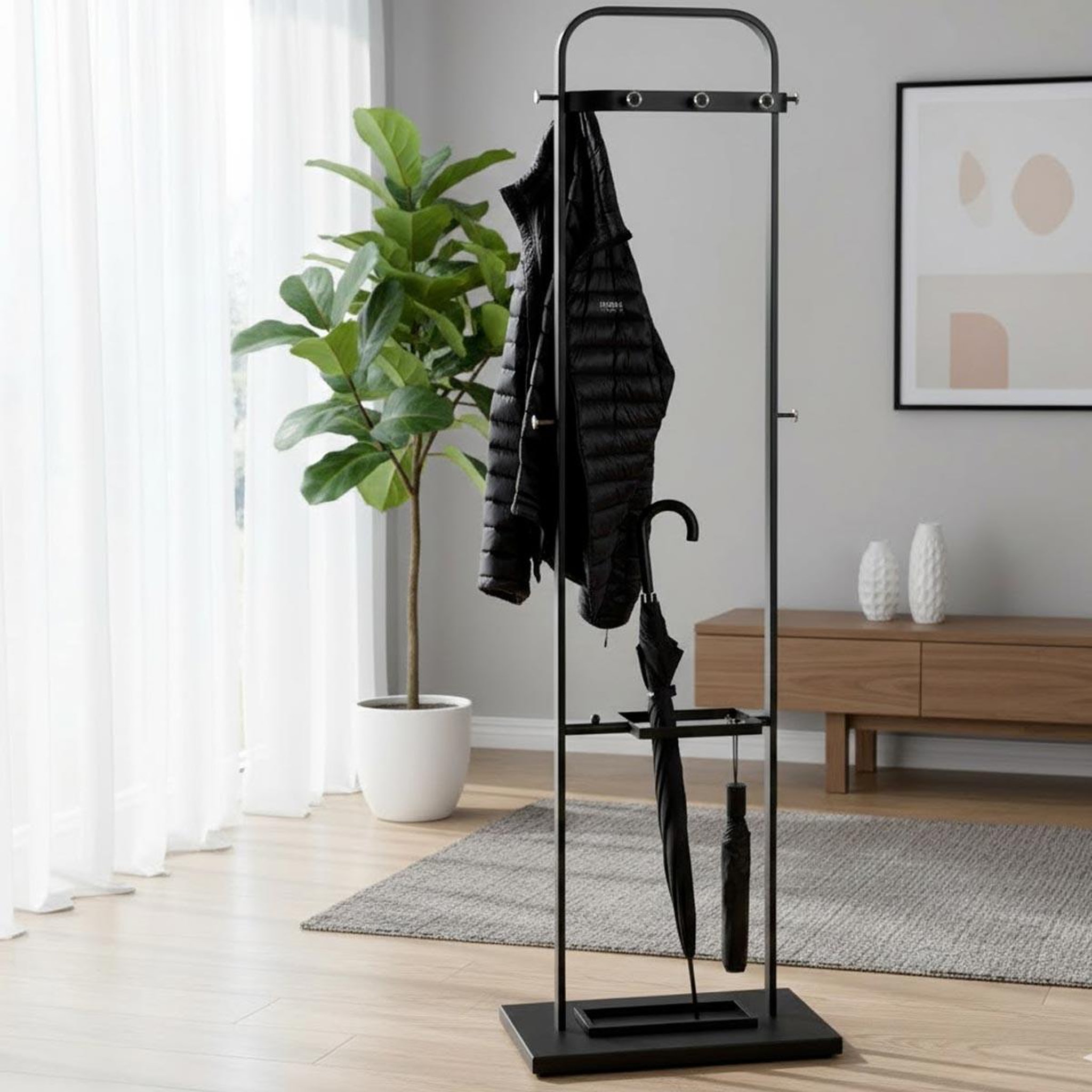 Voir la diapositive 5 : Paris Prix Porte-manteau design  boris  175cm noir