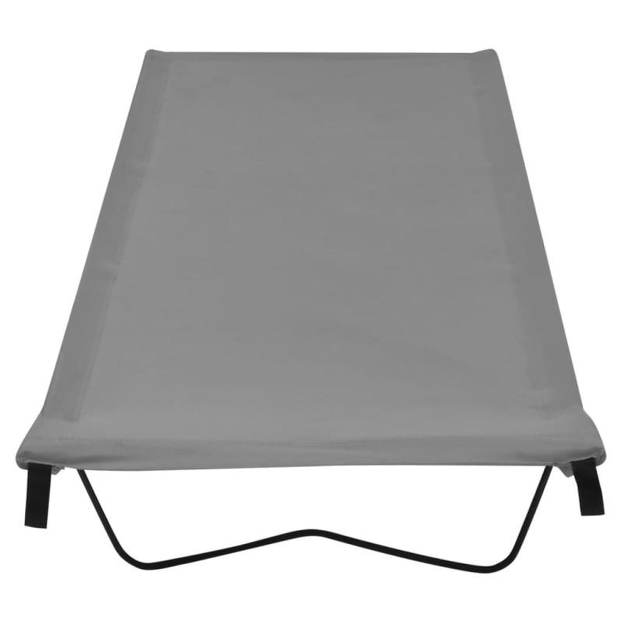 Voir la diapositive 3 : VIDAXL Lits de camping 2 pcs 180x60x19 cm Tissu Oxford et acier Gris