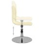 Voir la diapositive 5 : VIDAXL Chaises pivotantes a manger lot de 4 Creme Tissu