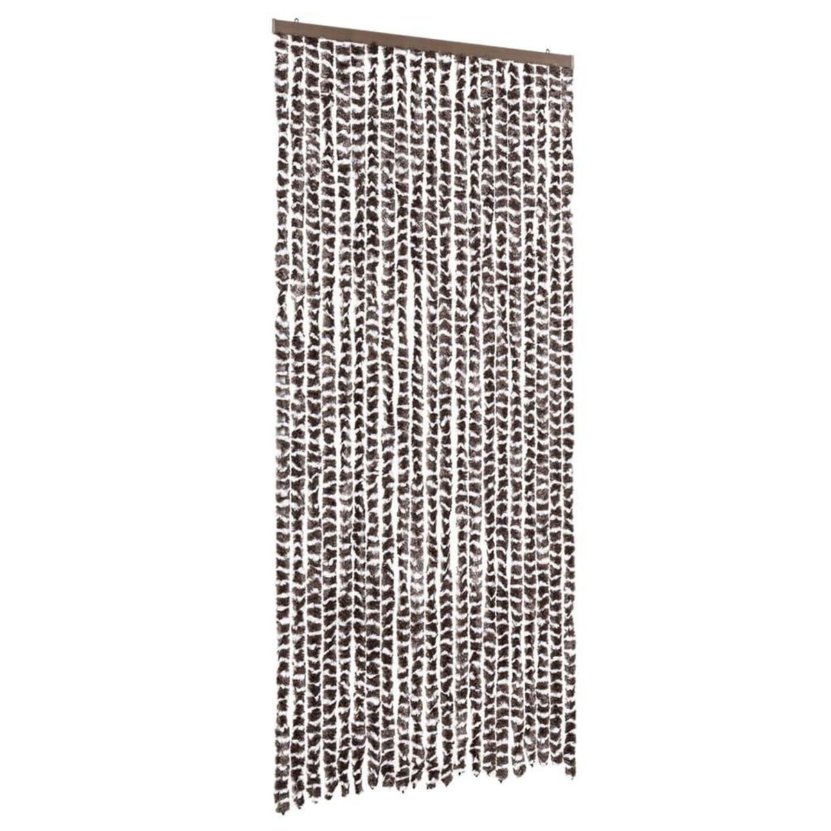 VIDAXL Moustiquaire Marron et blanc 90x220 cm Chenille