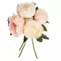 ATMOSPHERA Bouquet de fleurs artificielles - H. 30 cm - Rose