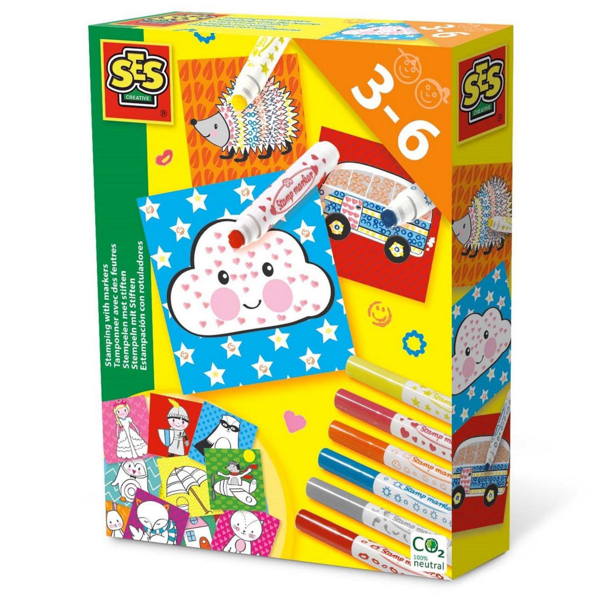 SES Creative Tamponner avec des feutres tampons