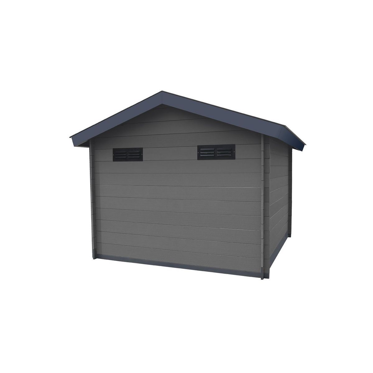 Woodlife garden Abri de jardin composite - 14,44m²- gris  