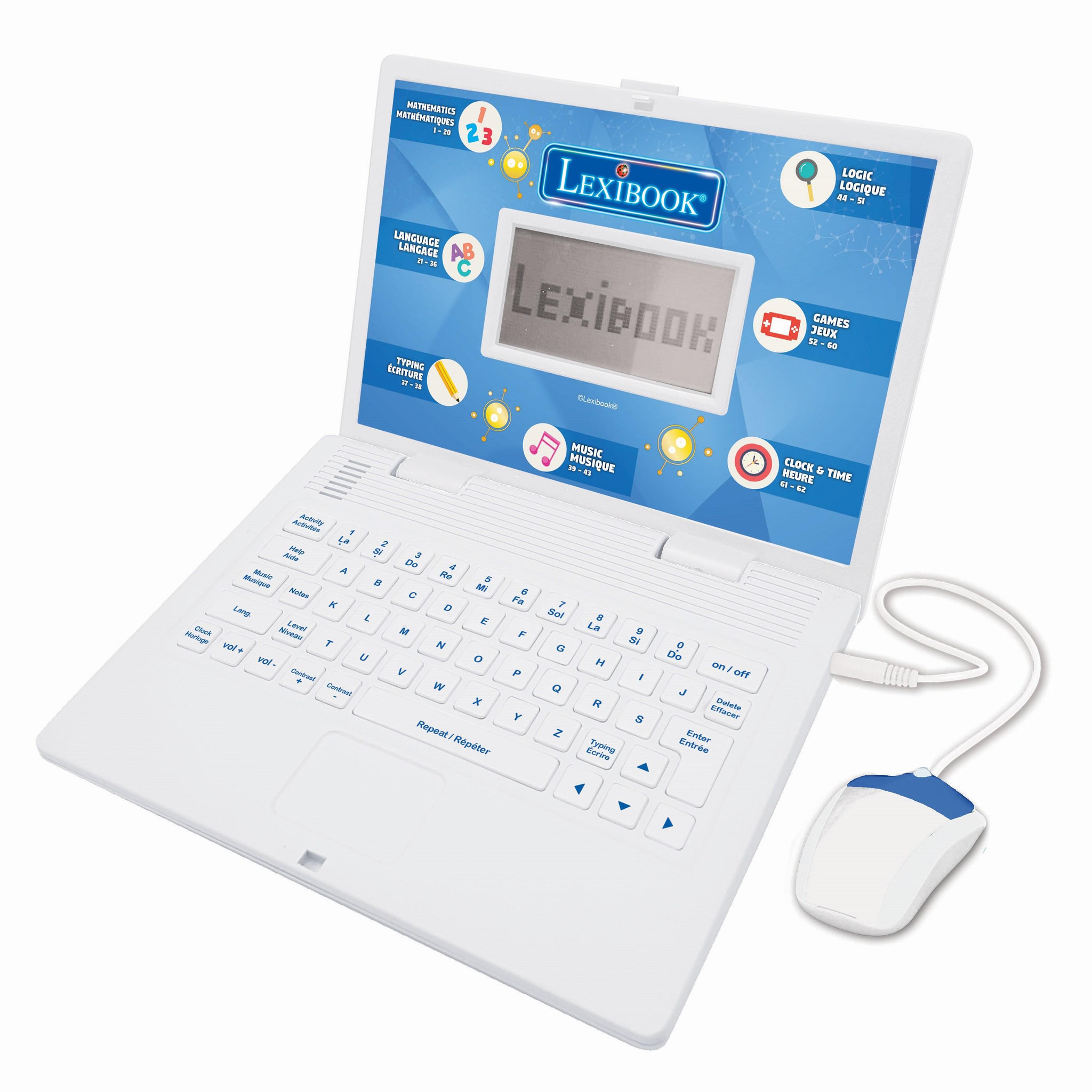 Lexibook ordinateur portable éducatif Power Kid bilingue français et anglais