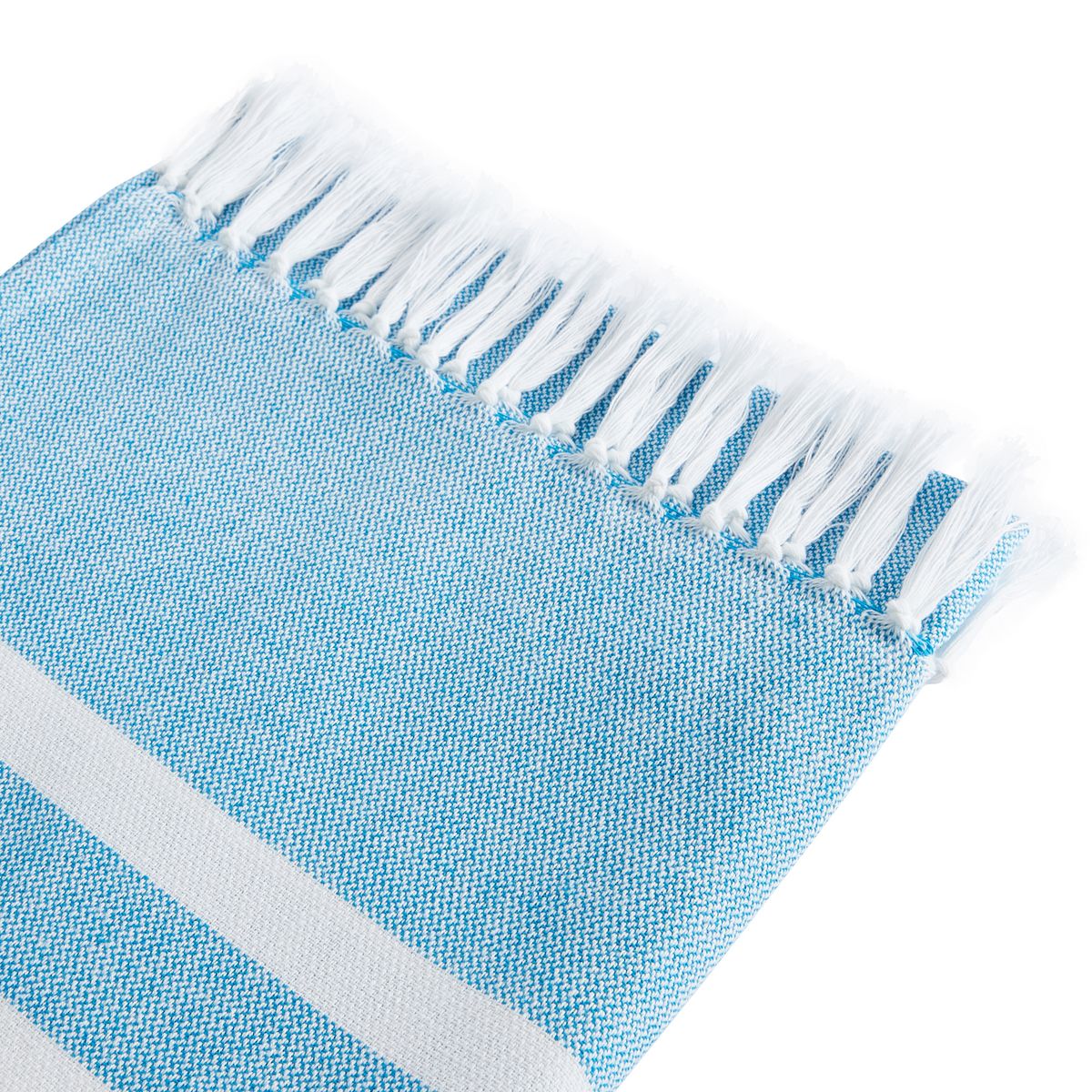 ACTUEL Foutah de plage en coton 180g/m² finition frange SAND