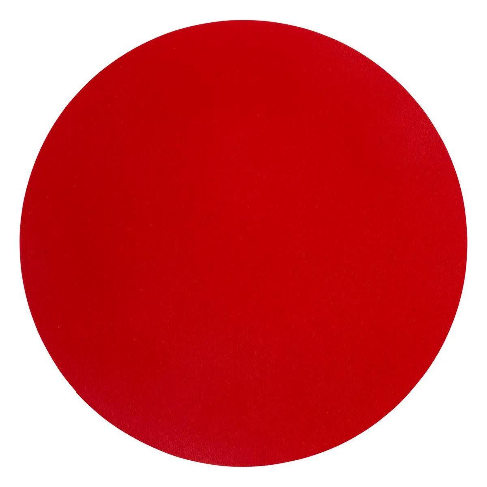 Voir la diapositive 1 : SECRET DE GOURMET Set de table rond  tenor  38cm rouge