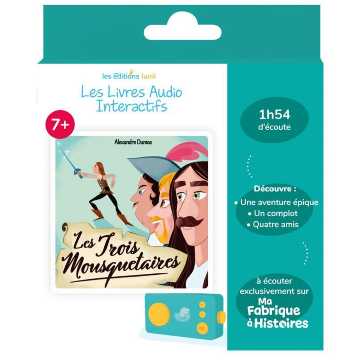 Lunii Jeu éducatif Lunii Les Trois Mousquetaires