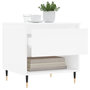 Voir la diapositive 4 : VIDAXL Table basse blanc 50x46x50 cm bois d'ingenierie