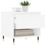 Voir la diapositive 4 : VIDAXL Table basse blanc 50x46x50 cm bois d'ingenierie