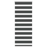 VIDAXL Store zebre noir 65x100 cm largeur du tissu 60,9 cm polyester