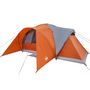 Voir la diapositive 5 : VIDAXL Tente familiale a dome 6 personnes gris et orange impermeable