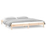 Voir la diapositive 4 : VIDAXL Cadre de lit a LED sans matelas 200x200 cm bois massif