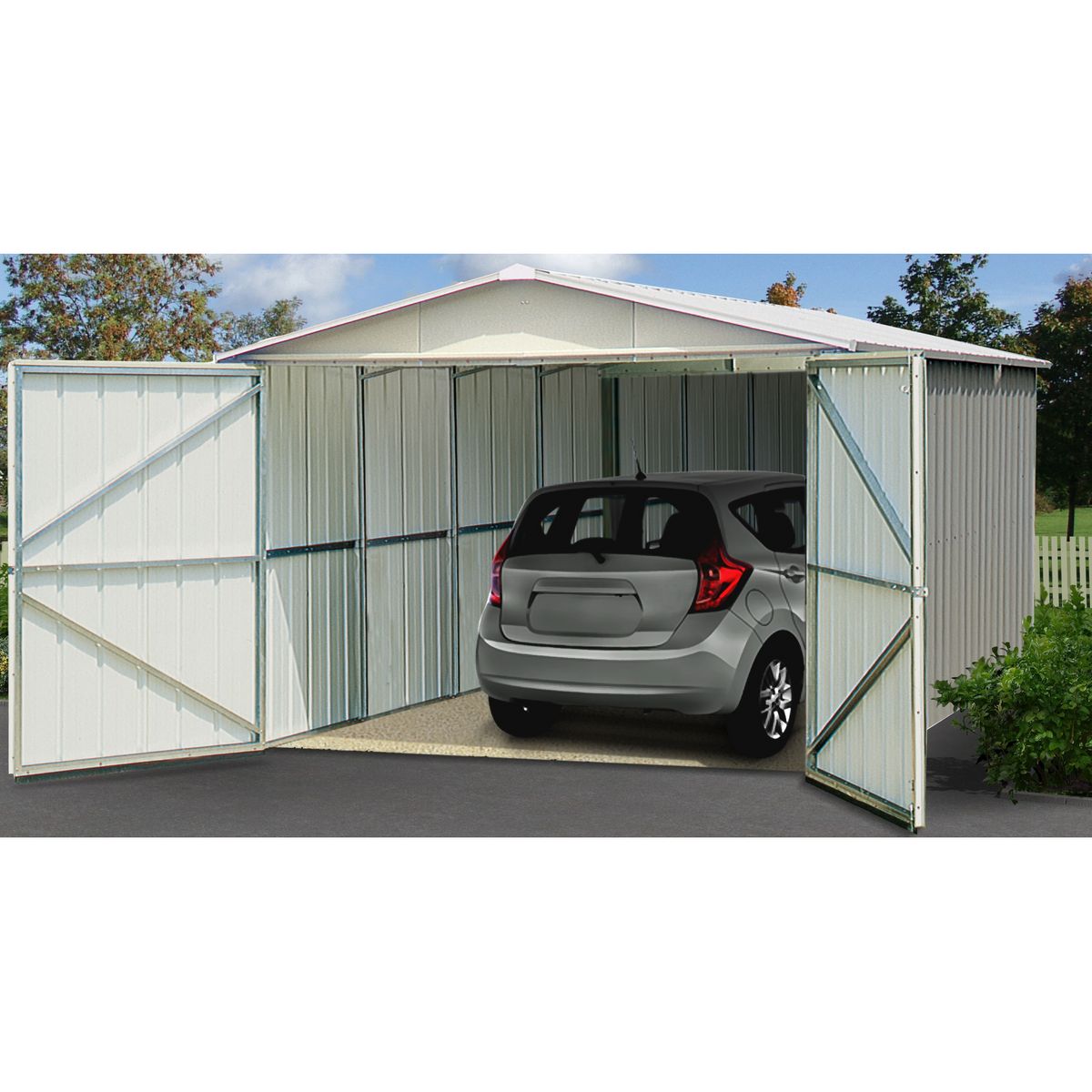 Yardmaster Garage métal Lodoni / 17,00 m²