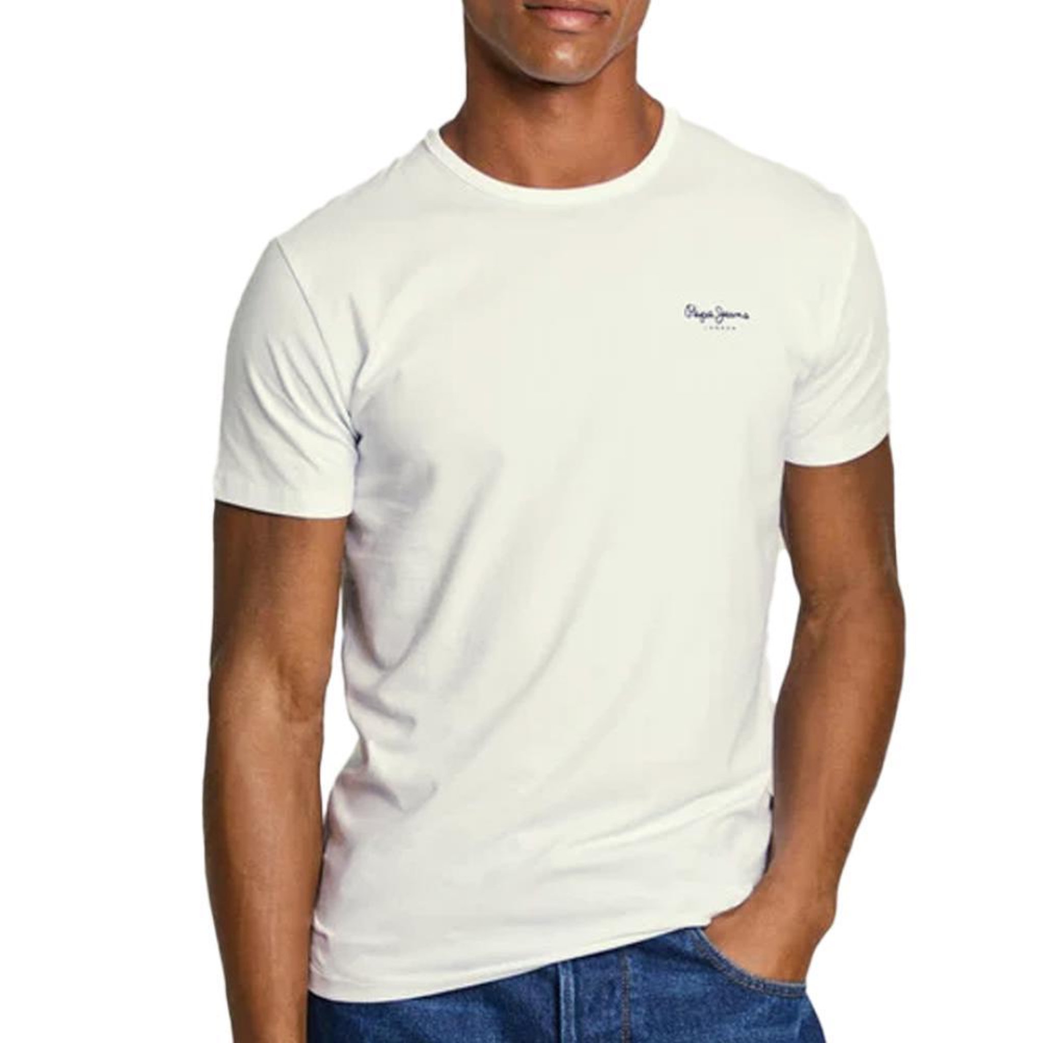 Pepe Jeans T shirt Ecru Homme Pepe Jeans Original Basic 3N. Coloris disponibles : Beige