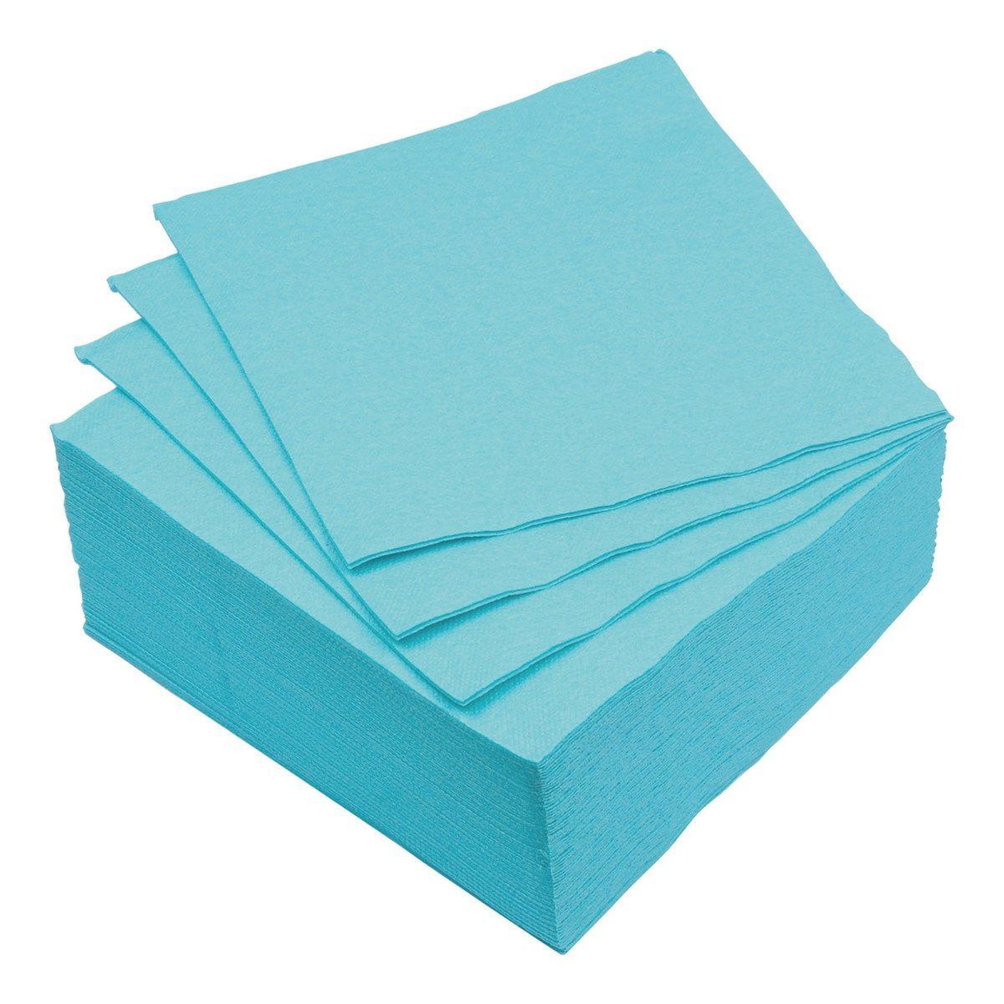 HOMEA Lot de 40 serviettes en papier  vitamine  38x38cm bleu