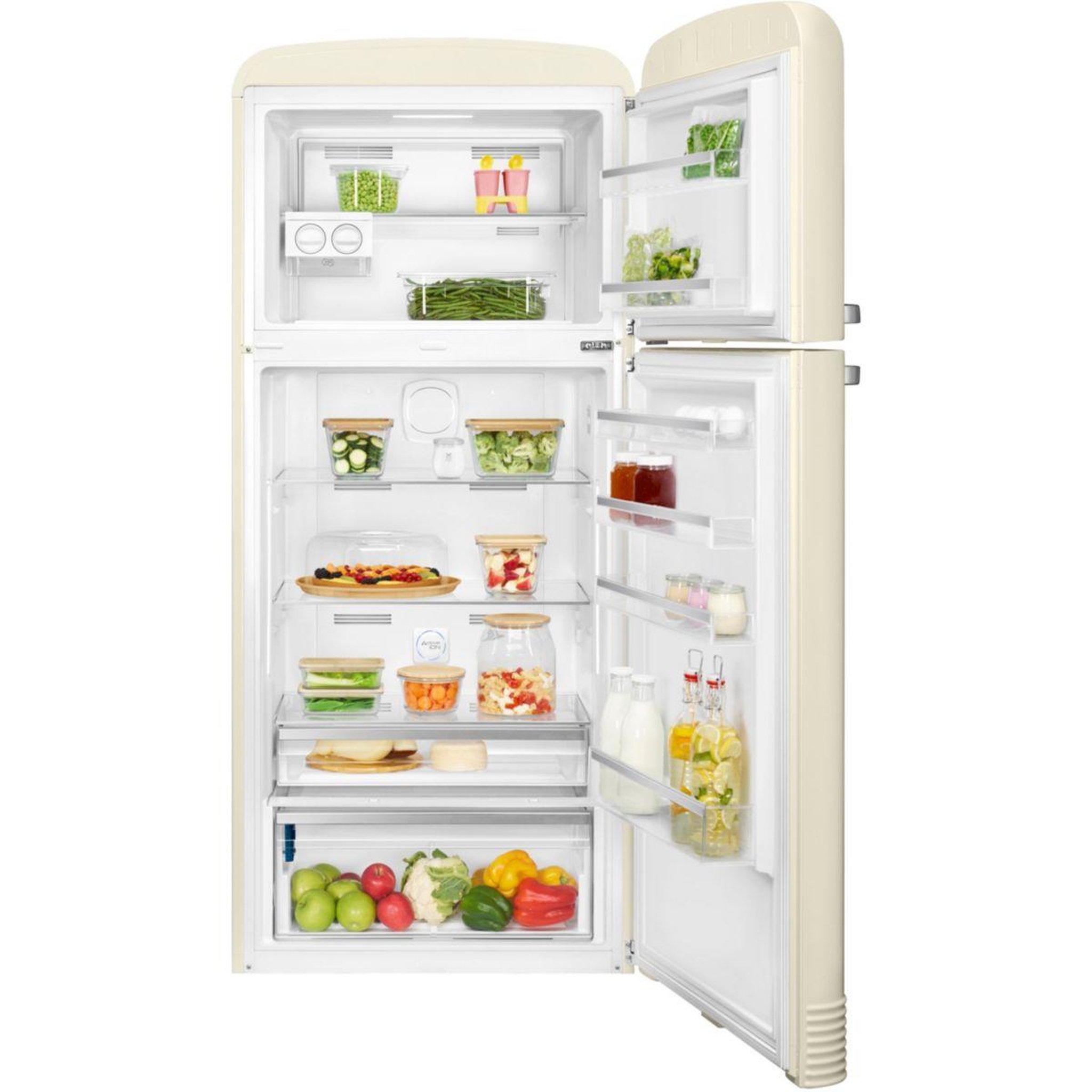 Voir la diapositive 3 : SMEG Réfrigérateur 2 portes FAB50RCR5 Crème