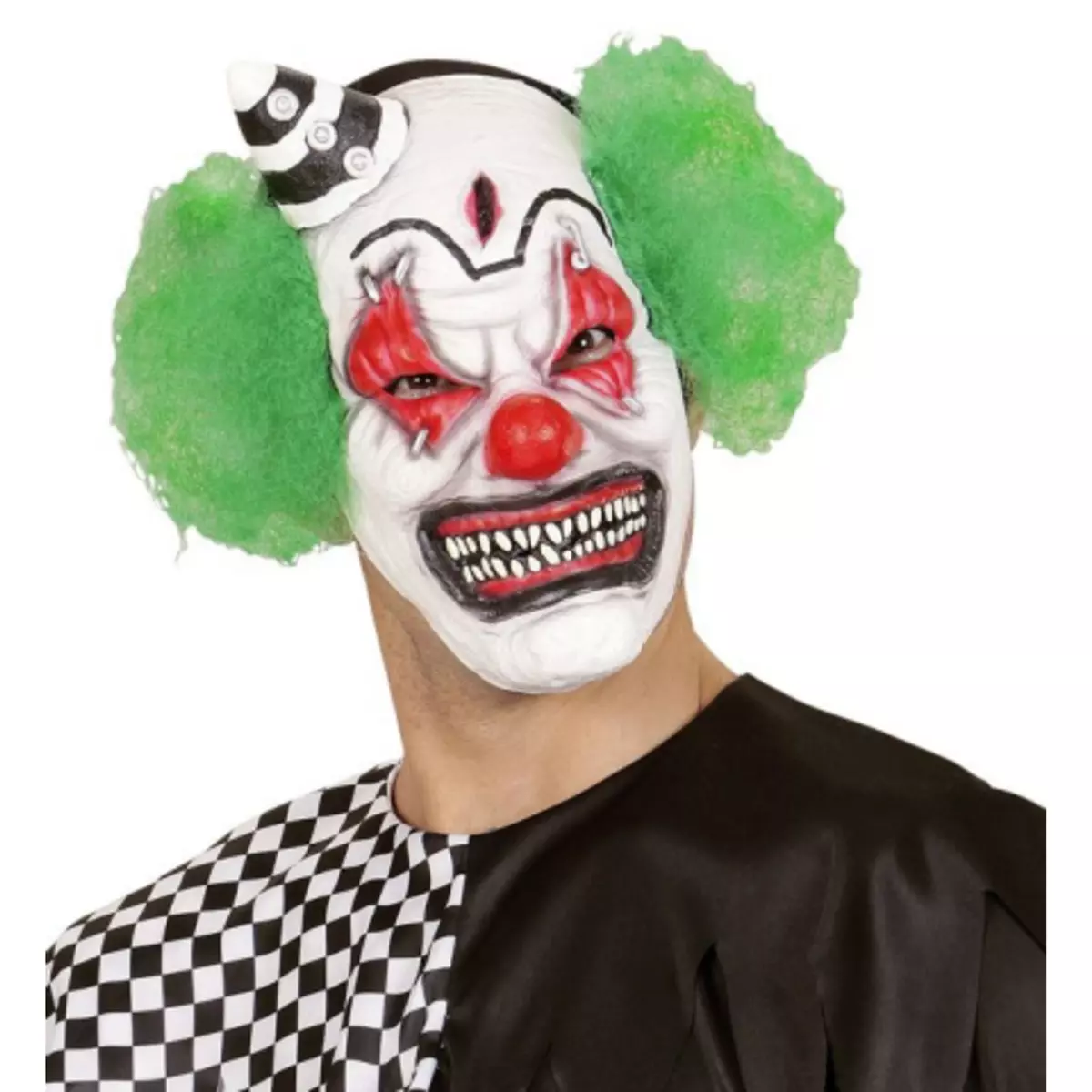 WIDMANN Demi-Masque Clown Tueur Vert