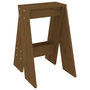 Voir la diapositive 4 : VIDAXL Tabourets lot de 2 marron miel 40x40x60 cm bois massif de pin
