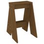 Voir la diapositive 4 : VIDAXL Tabourets lot de 2 marron miel 40x40x60 cm bois massif de pin