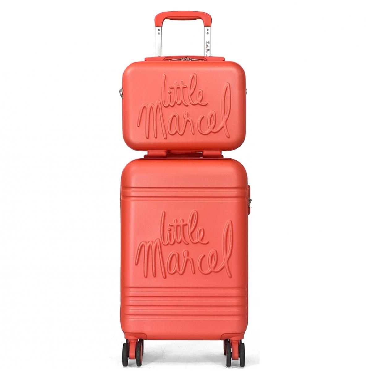 Little Marcel Lot valise cabine 55cm plus un vanity rigide