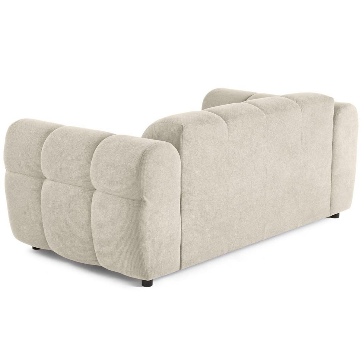 LISA DESIGN Ray - canapé droit 2 places en tissu texturé