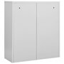 Voir la diapositive 5 : VIDAXL Armoire de bureau Gris clair 90x40x102 cm Acier