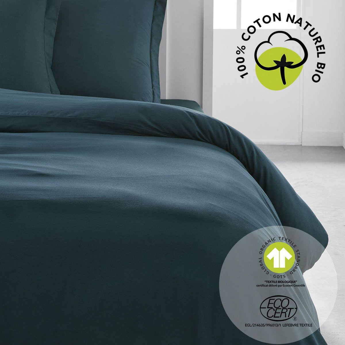 Today Housse de couette 2 places - 100% coton BIO