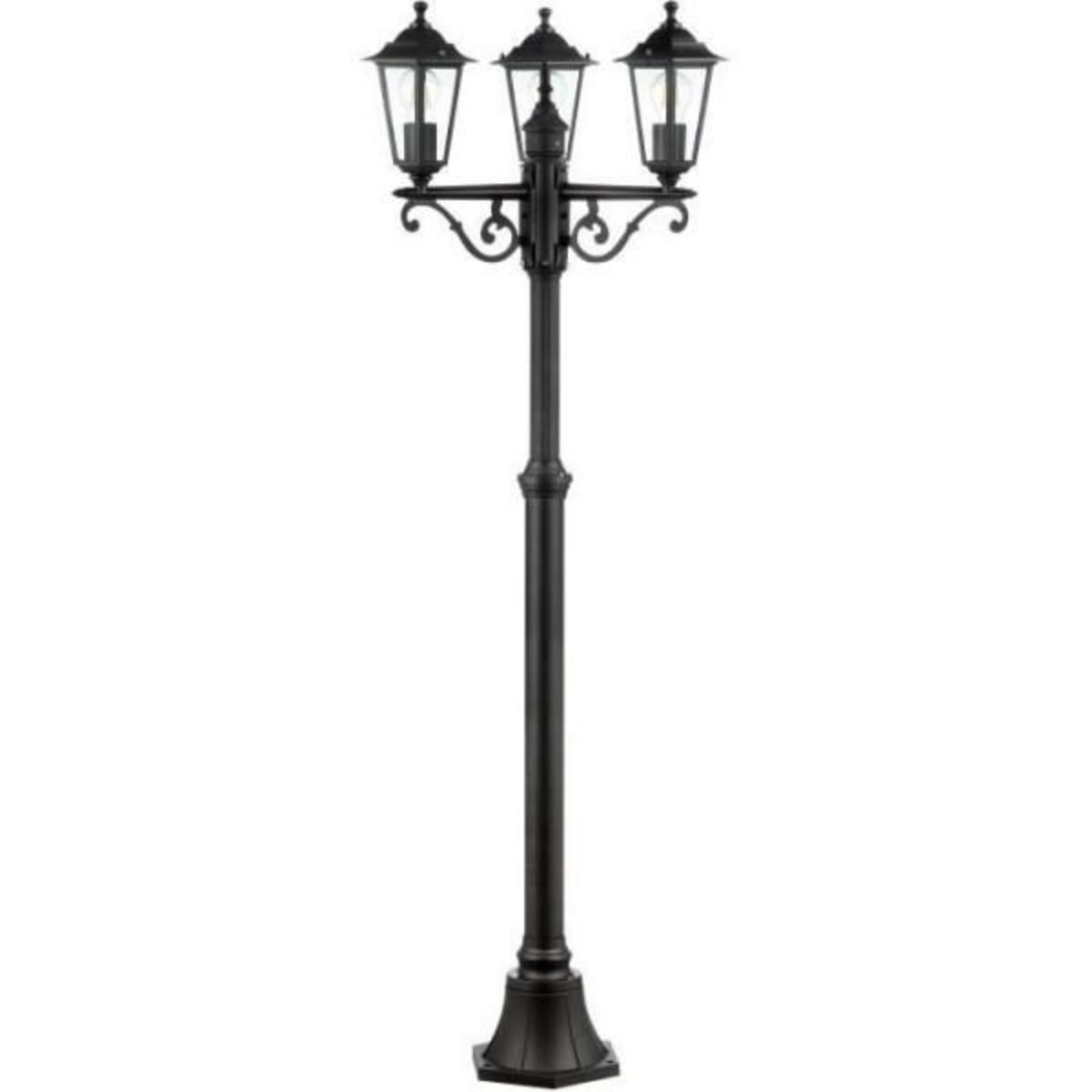 BRILLIANT Lampadaire extérieur 3L CARLEEN - BRILLIANT - noir - métal/verre - 200x61cm - IP44