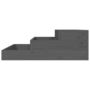 Voir la diapositive 5 : VIDAXL Jardiniere Gris 78x78x27 cm Bois massif de pin