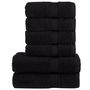 Voir la diapositive 1 : VIDAXL Ensemble de serviettes de qualité supérieure SOLUND 6 pcs noir
