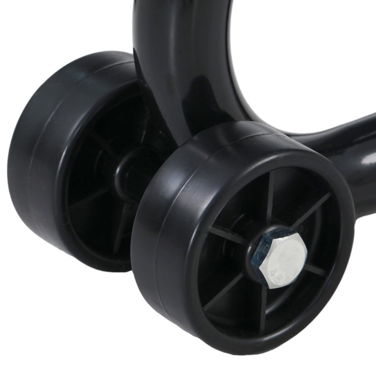 HOMCOM Support béquille de moto arrière support de roue lève moto arrière sur roulettes avec bobine de bras oscillant U + L, noir