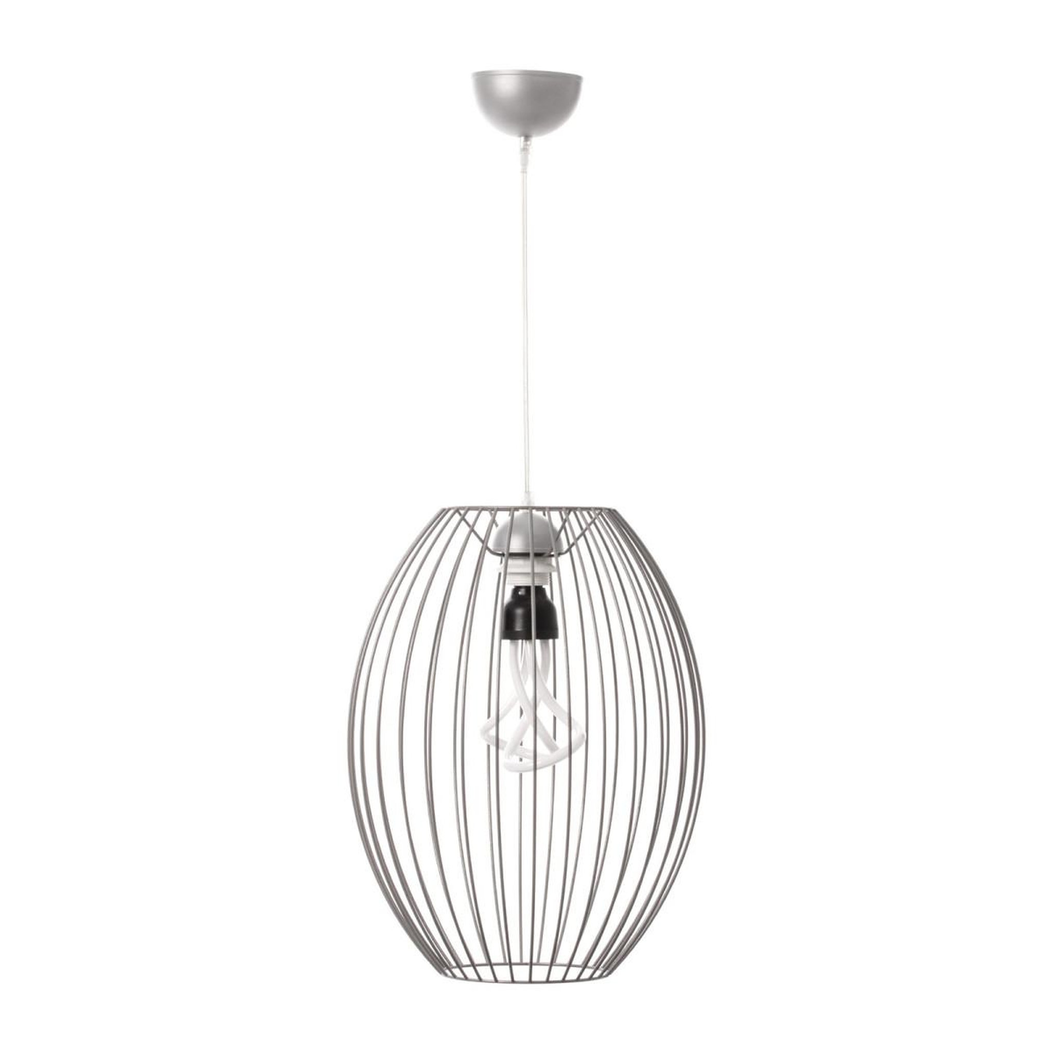 Paris Prix Lampe Suspension en Métal  Olivia  41cm Argent