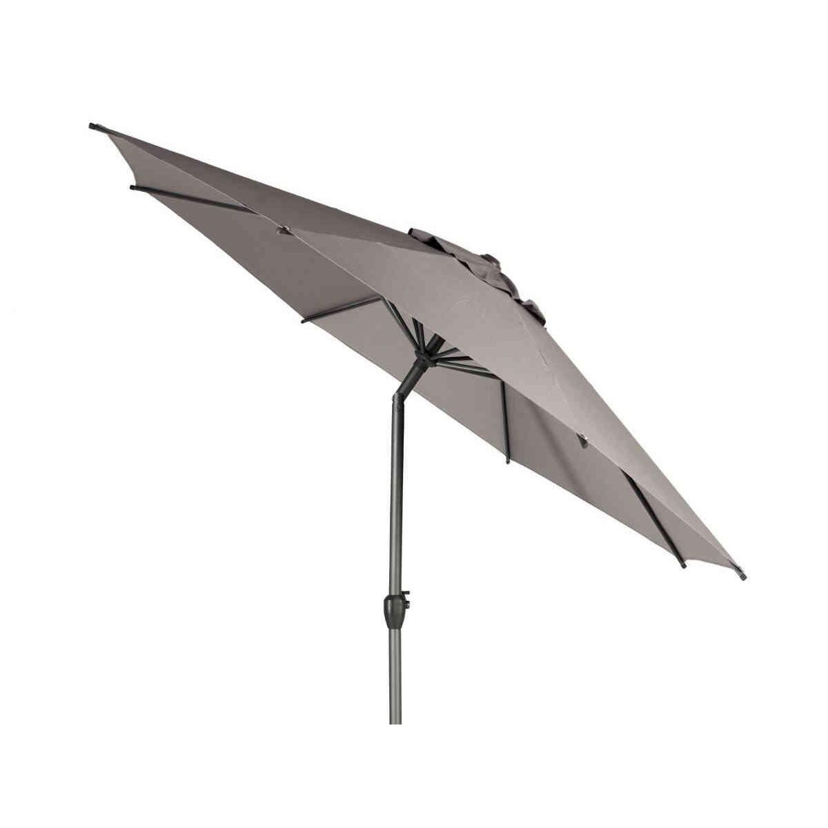 HESPERIDE Parasol droit rond Loompa Taupe - 3 m - Hespéride