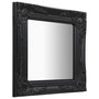Voir la diapositive 2 : VIDAXL Miroir mural style baroque 40x40 cm noir