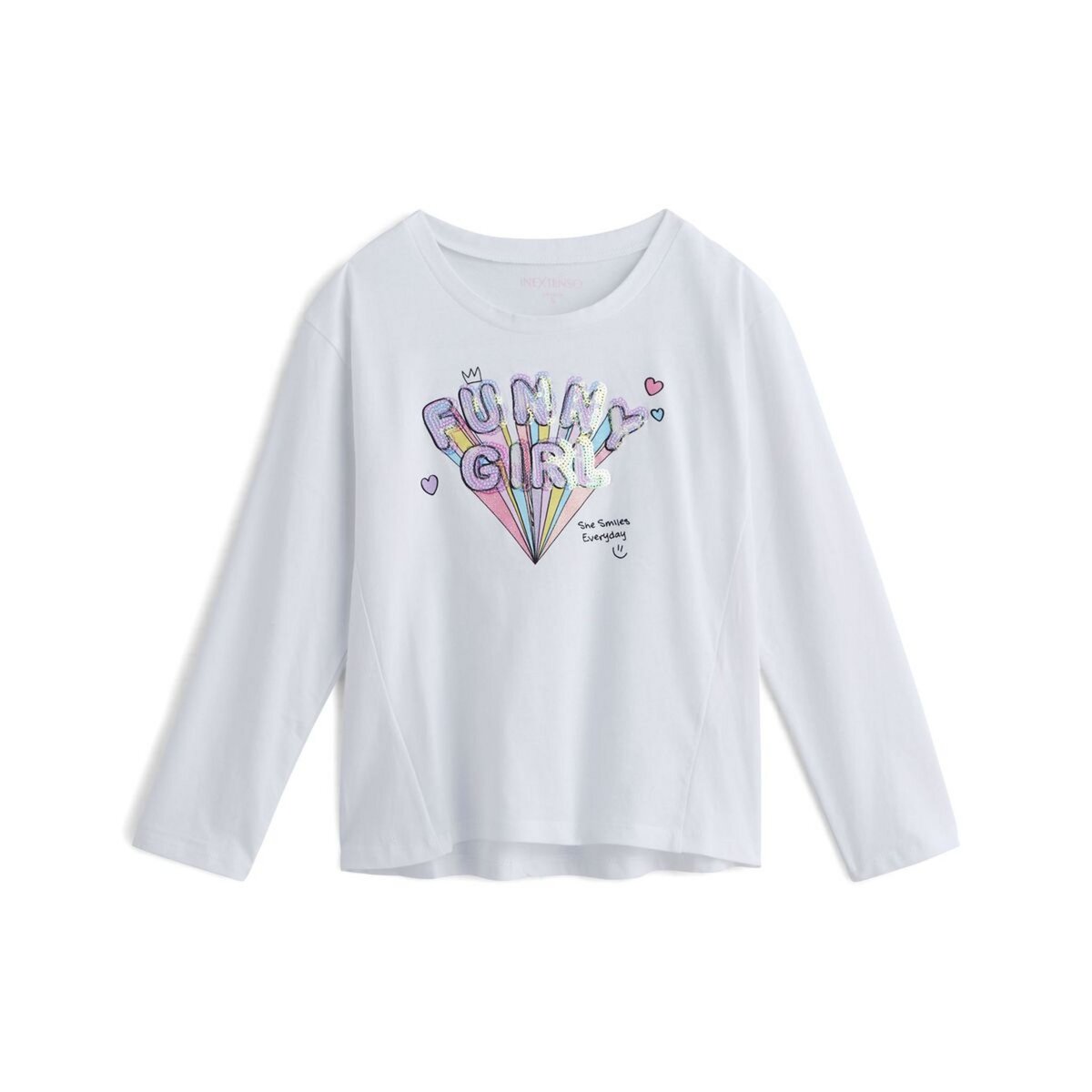 IN EXTENSO T-shirt manches longues funky girl  fille