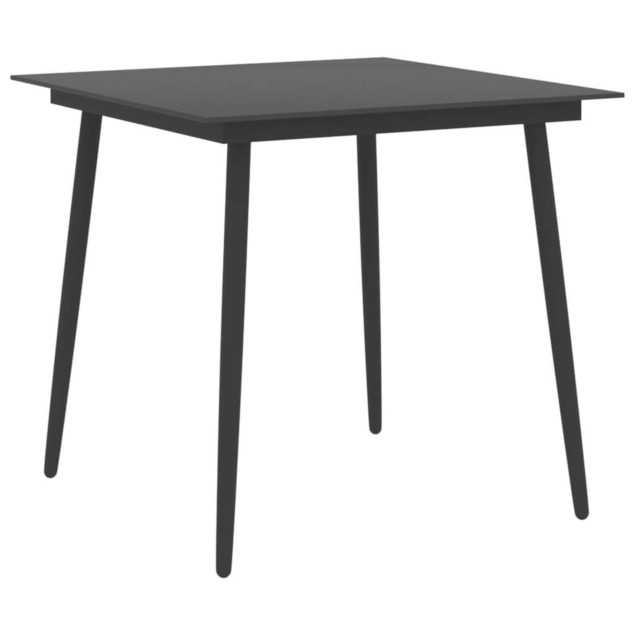 Voir la diapositive 3 : VIDAXL Ensemble a manger de jardin 5 pcs noir