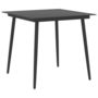 Voir la diapositive 3 : VIDAXL Ensemble a manger de jardin 5 pcs noir