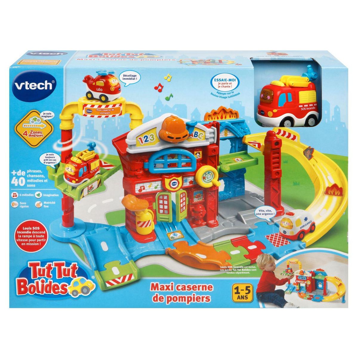 VTECH Maxi Caserne de Pompiers (+ Louis, Sos Incendie) - Tut Tut Bolides