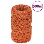 VIDAXL Corde de bateau Orange 2 mm 500 m Polypropylene
