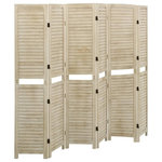 VIDAXL Cloison de separation 6 panneaux 210x165 cm Bois de Paulownia