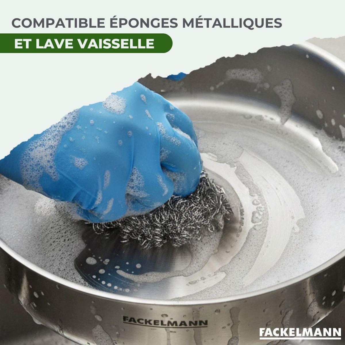 Fackelmann Faitout 24 cm en inox 18/10 Triply Fackelmann Vita3